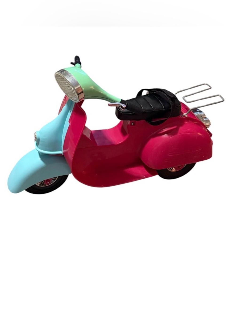 18" Our Generation Doll Scooter in Light Turquoise/Hot Pink no helmet